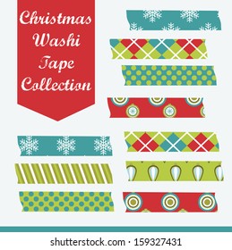 merry christmas scotch tape design. vector illustration