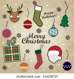 Merry Christmas / Scrapbook Set - vector eps10