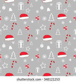 Merry Christmas seamless background