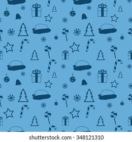 Merry Christmas seamless background
