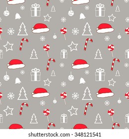 Merry Christmas seamless background