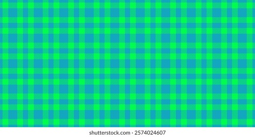 Merry christmas seamless check tartan, list vector fabric pattern. Kilt plaid texture background textile in cyan and bright colors palette.