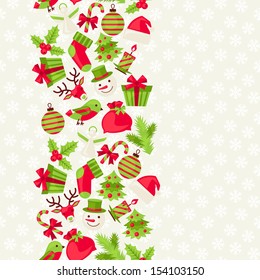 Merry Christmas seamless pattern.