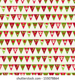 Merry Christmas seamless pattern.