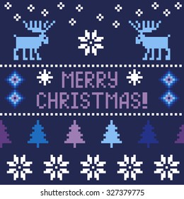 Merry Christmas seamless pattern