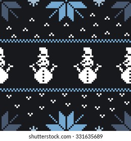 Merry Christmas seamless pattern