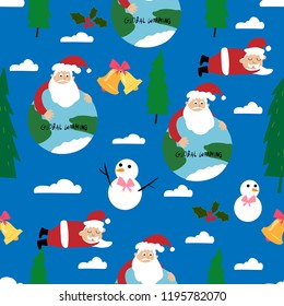 Merry Christmas.  Seamless  pattern background wallpaper.