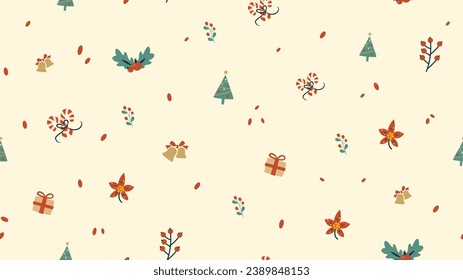 Frohe Weihnachtsmuster für den Hintergrund, die Textur und die Verpackung