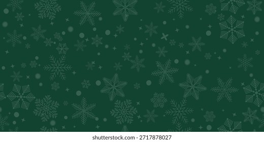 Feliz Navidades sin patrón de fondo saludos Plantilla. Espacio vacío con copos de nieve y regalos. Tarjeta de Feliz Navidad para el Sitio web de Anuncio y saludos.