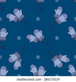 "Merry Christmas", seamless pattern. Seamless background. Winter background