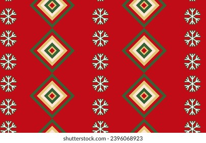 Feliz Navidad, Navidad sin costuras.
Hermosa decoración de Año Nuevo con personajes de Navidad. Panorámica. Ilustración vectorial.