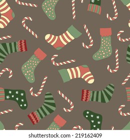 Merry christmas seamless pattern, new year