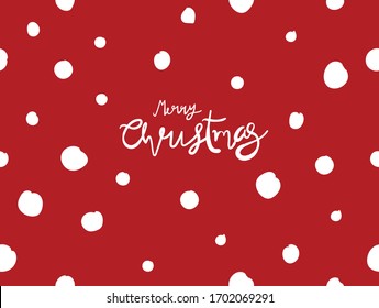 Feliz Navidad sin fisuras en el fondo rojo de la tarjeta de invitación, afiche, vacaciones, Gracias tarjeta