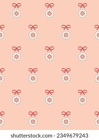 Merry Christmas seamless pattern. Repetitive pattern. Vector illustration.