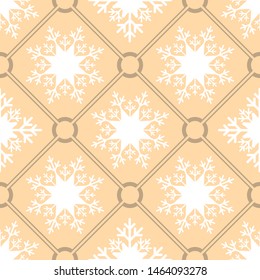 Merry Christmas!
Seamless pattern of snowflakes. 