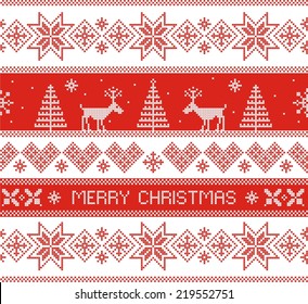 Merry Christmas. Seamless pattern. Vector illustration.