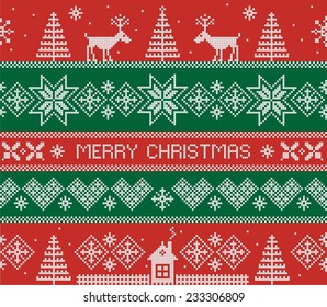 Merry Christmas. Seamless pattern. Vector illustration.