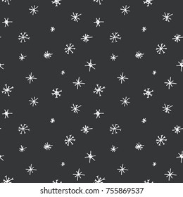 Merry Christmas seamless pattern. Vector print.