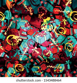 merry christmas seamless pattern for your design