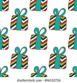 Merry christmas seamless pattern for your creative design. Vector illustration