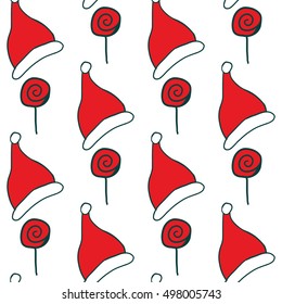 Merry christmas seamless pattern for your creative design. Vector illustration