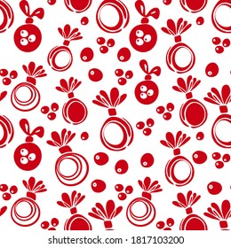 Merry Christmas. Seamless patterns. New year background