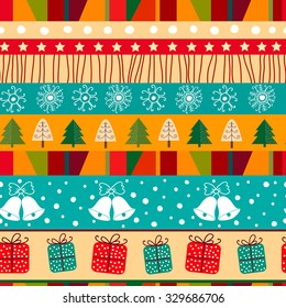 Merry Christmas seamless pattern.Seamless pattern can be used for wallpaper, pattern fills, web page background,surface textures