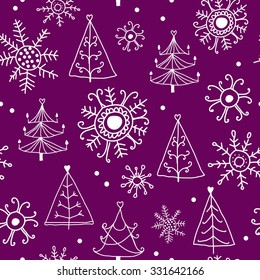 Merry Christmas seamless pattern.Seamless pattern can be used for wallpaper, pattern fills, web page background,surface textures