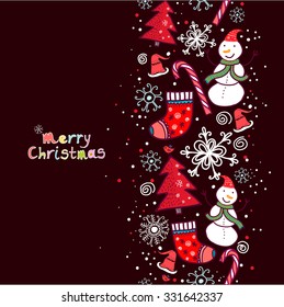 Merry Christmas seamless pattern.Seamless pattern can be used for wallpaper, pattern fills, web page background,surface textures