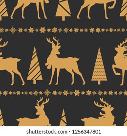 Merry Christmas  seamless pattern.Vector illustration.