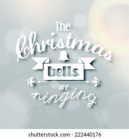 Merry Christmas Season Greetings Quote Vector Design