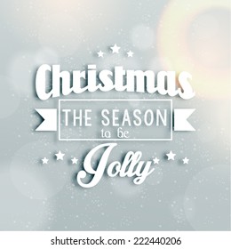 Merry Christmas Season Greetings Quote Vector Design