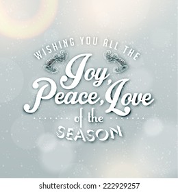 Merry Christmas Season Greetings Quote Vector Design