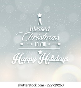 Merry Christmas Season Greetings Quote Vector Design