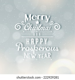 Merry Christmas Season Greetings Quote Vector Design