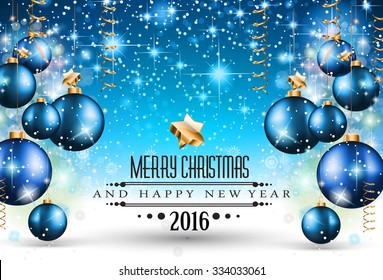 Arrière-Plan saisonnier Joyeux Noël pour vos cartes de voeux, prospectus de Nouvel An, invitation à dîner de Noël, affiches et autres choses à faire.