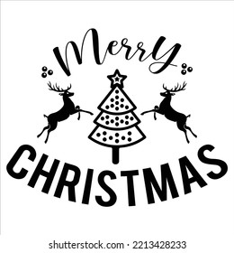 Merry Christmas shirt print template, funny Xmas shirt design, Santa Claus funny quotes typography design