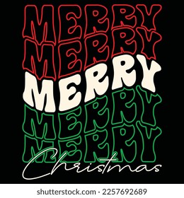 Merry Christmas, Merry Christmas shirts Print Template, Xmas Ugly Snow Santa Clouse New Year Holiday Candy Santa Hat vector illustration for Christmas hand lettered