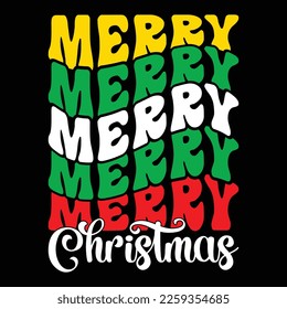 Merry Christmas, Merry Christmas shirts Print Template, Xmas Ugly Snow Santa Clouse New Year Holiday Candy Santa Hat vector illustration for Christmas hand lettered