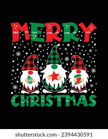 Merry Christmas Merry Christmas shirts Print Template, Xmas Ugly Snow Santa Clouse New Year Holiday Candy Santa Hat vector illustration for Christmas hand lettered.