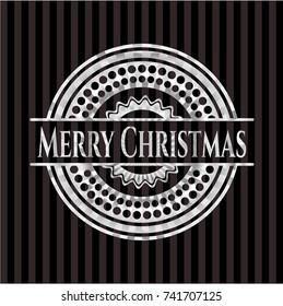 Merry Christmas silver emblem