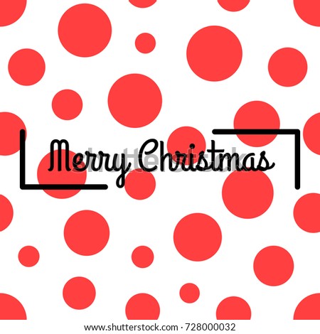 Merry Christmas Simple Abstract Background Red Stock Vector Royalty