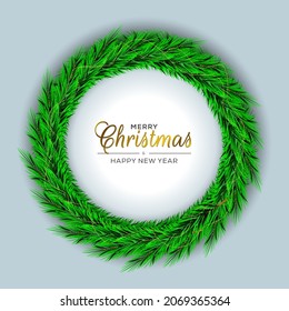 Feliz navidad simple vector de corona