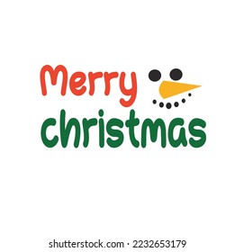 Merry Christmas Snow Doll Design
