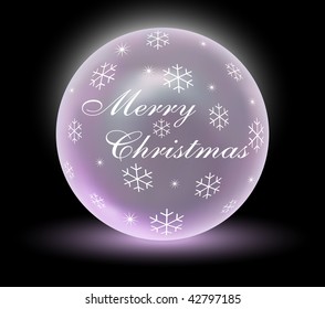 Merry Christmas Snow Globe