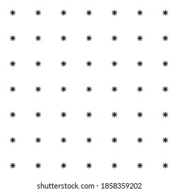 Frohe Weihnachten Schnee nahtlos Muster. Neues Jahr simbol snowflakes auf weiß. einfarbiger Winterschnee flackert geometrischer Hintergrund. Weihnachtsschmuck für Wallpaper bedruckte Stoffe. Vektorgrafik