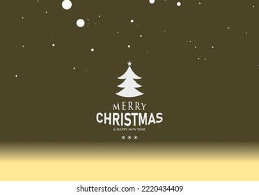 merry christmas with snowfall silentnight theme background for advertisement brochure template banner website cover product package design presentation vector eps.