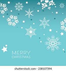 Merry Christmas Snowflake background