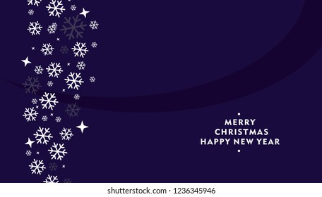 Merry christmas snowflake background illustration