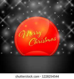 merry Christmas snowflake background peeling sticker